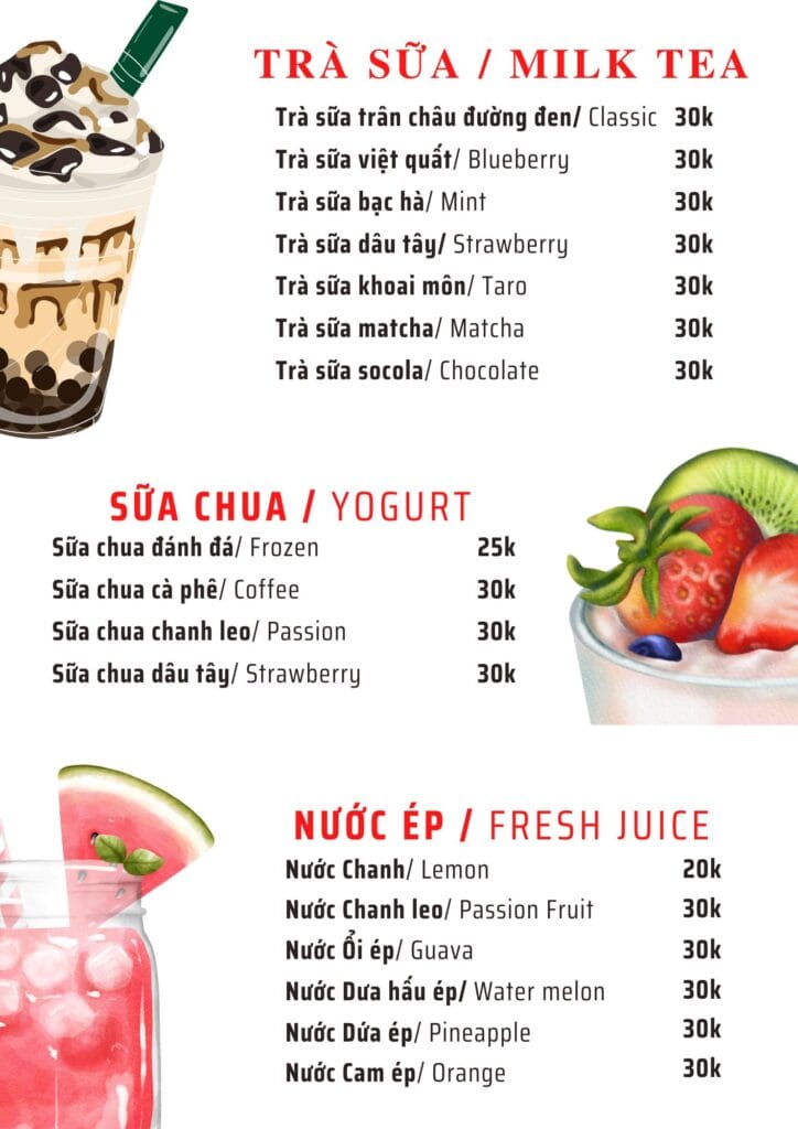 Menu uong 2